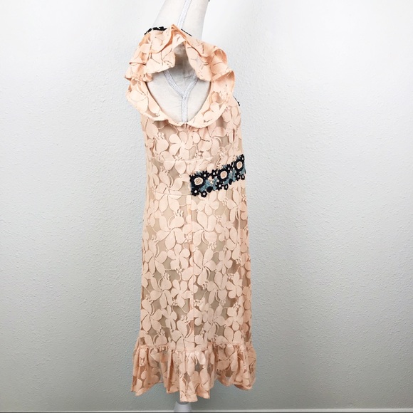 Anna Sui Floral Lace Dress Appliqué - Picture 3 of 7